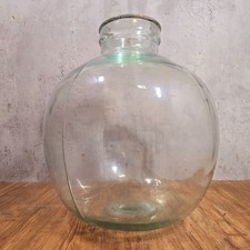 Large Vintage Clear Hand Blown