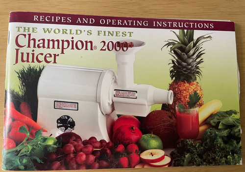 Champion juicer book original - juicer,