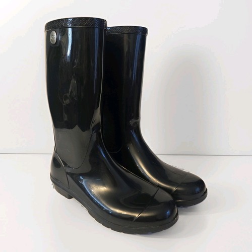 Ugg black glossy wellington - ugg,
