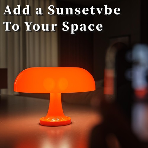 Mushroom table lamp - , bedroom