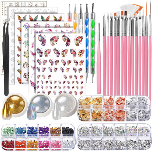 Piece nail art kit with - 15-piece,
