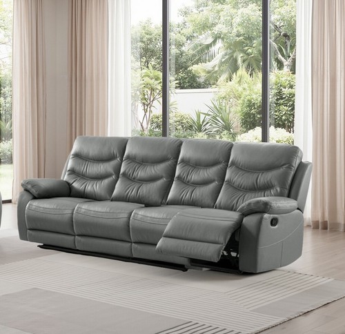 Dark grey italian leather - dark,