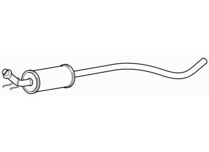Centre exhaust middle silencer - centre,