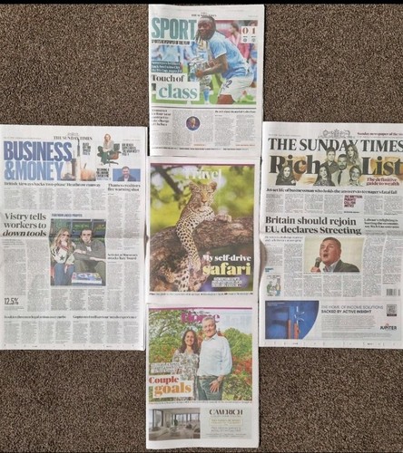 The sunday times newspaper - sunday,
