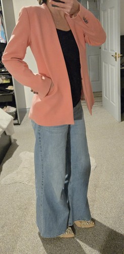 Rose pink blazer zara size - pink,