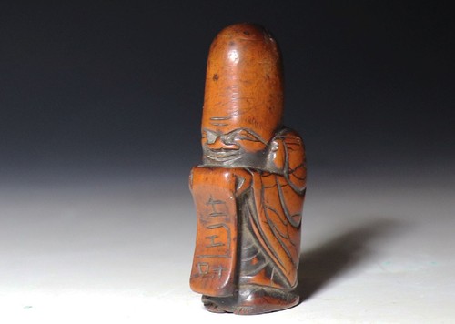 Japan antique netsuke wood - japan,