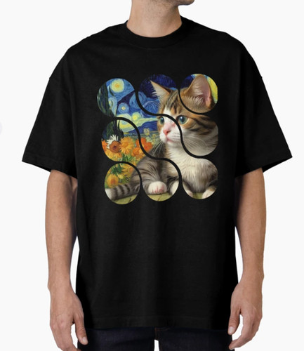 Cat art vango lovely - art,