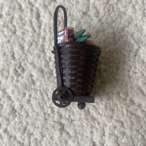 Dolls house wicker shopping - house,