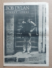 BOB DYLAN STREET LEGAL POSTER