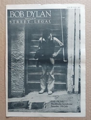 Bob dylan street legal poster - dylan,