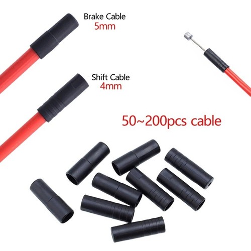 Black plastic cable end caps - end,