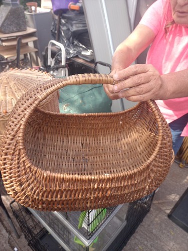 Vintage wicker basket - vintage,
