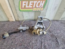 2001 SUZUKI GSXR1000 K1 REAR BRAKE CALIPER WITH CARRIER BRAIDED HOSE AND...