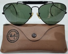80's VINTAGE B&L RAY-BAN USA AVIATOR OUTDOORSMAN II 62[]14 L2114 & ORIGINAL CASE