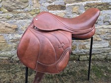 Leather Jumping/Close contact, Double Flap Changeable Gullets Saddle
