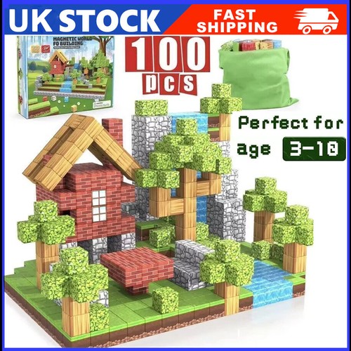 100pcs magnetic building - 100pcs, tiles