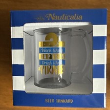 Nautical Glass Tankard Pint