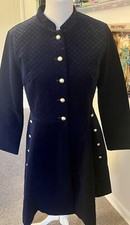 Steampunk  Navy Velour Coat