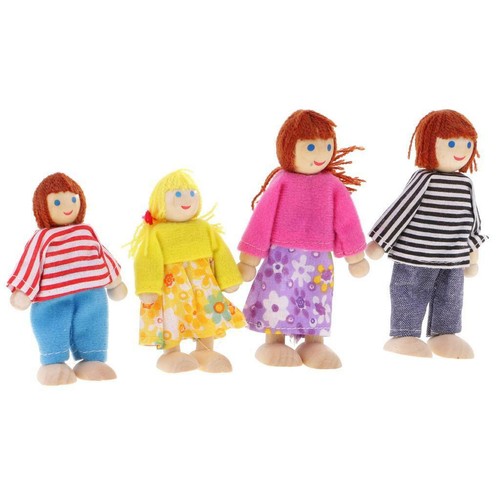 Dolls house family - set, 4