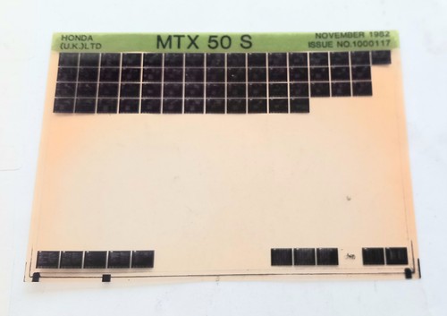 Honda mtx spare parts - spare,
