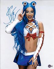 Sasha Banks Signed 11x14 Photo Auto Boss Blue Left Mercedes Varnado Beckett