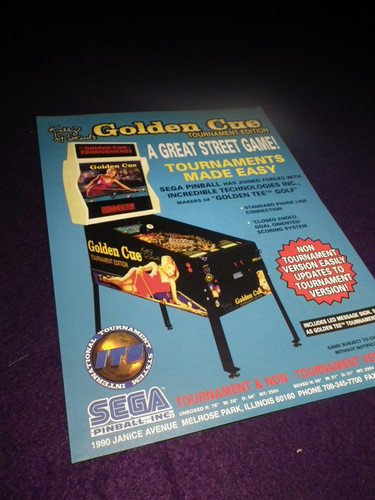 Sega golden cue pinball - sega,