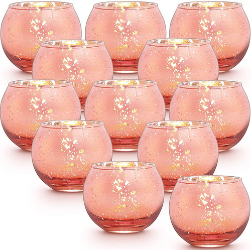 Pcs rose gold candle - 12,