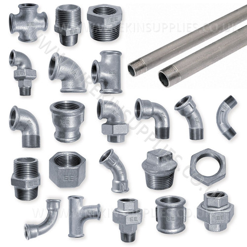 Galvanised malleable iron - malleable,
