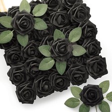 50 Pcs Large 6CM Artificial Flowers Foam Rose Heads Wedding Party Decor Bouquet