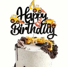 Digger Birthday Cake Topper