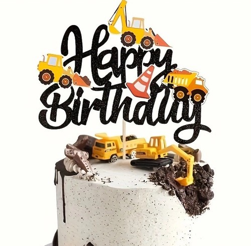 Digger birthday cake - digger,