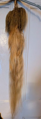 Blonde real horse hair - blonde, on