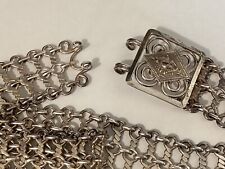 RARE STRAITS CHINESE PERANAKAN BABA NYONYA SILVER ZODIAC CRAB BELT, HALLMARKED
