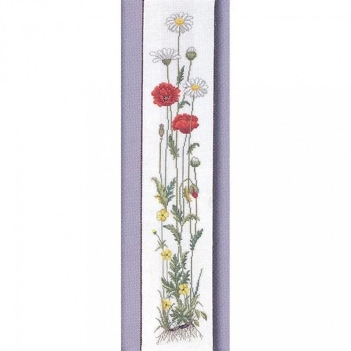 Permin daisy poppy bellpull - &,