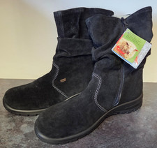 Rieker black suede slouch