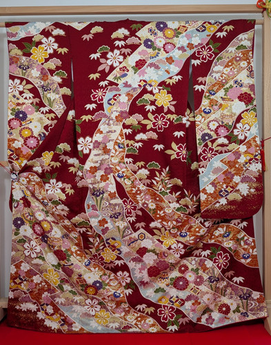 Vintage japanese kimono silk - vintage,