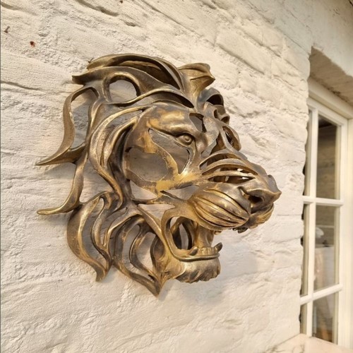Lion head wall mounted - head,