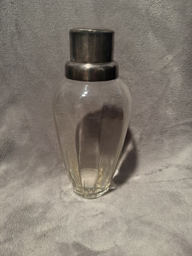 Heavy glass cocktail shaker