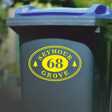 Custom Wheelie Bin Stickers Bluebell | Set of 1/3/4 | Waterproof Vinyl Decal