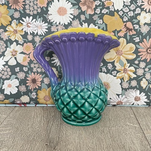 Colourful ceramic thistle - colourful,