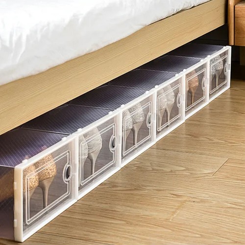 12x plastic shoe storage - plastic, boxes