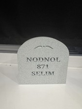 NODNOL Sign - Red dwarf Replica Ornament - 15cmx15cmx5cm marble appearance