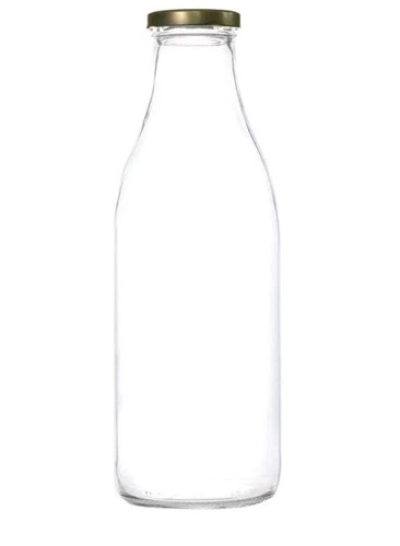 Milk bottles glass retro gold - bottles,
