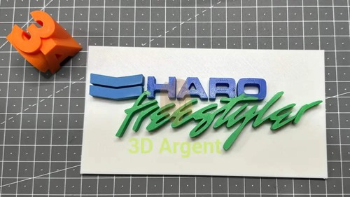 Haro freestyler logo - logo, 3d