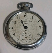 Vintage Ingersoll Triumph Mechanical Pocket Watch