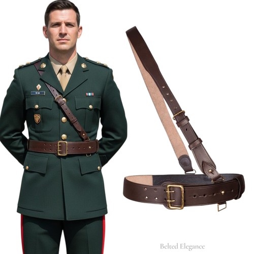 Sam browne belt brown genuine - browne,