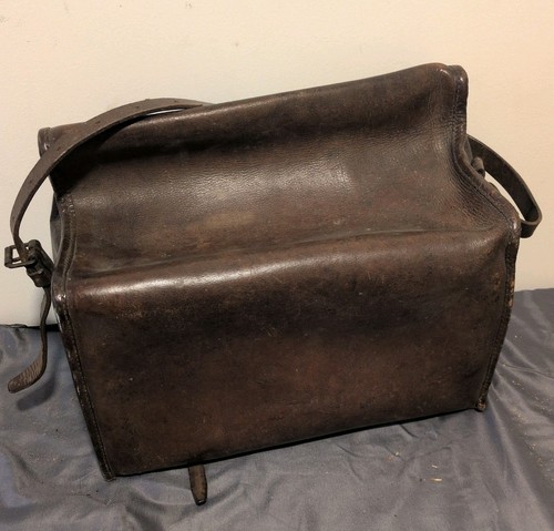 Antique leather accordion - leather,