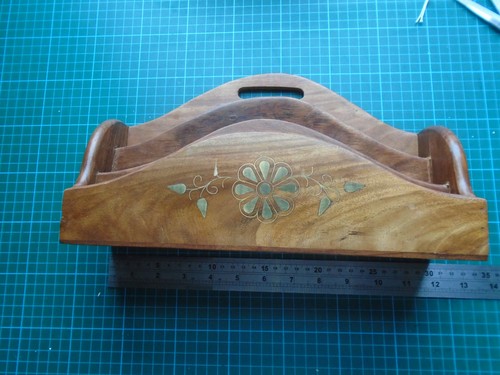 Vintage indian wooden letter - vintage,
