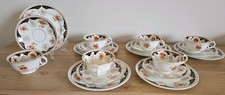 Melba Ware Vintage Cups  Sausers & Tea plate trios Set of 6 + spares. England