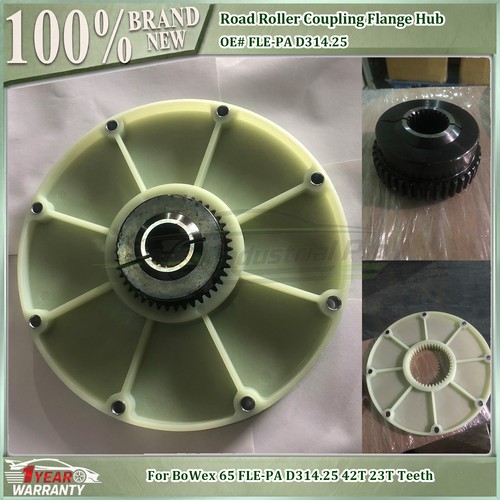 Road roller coupling flange - road,